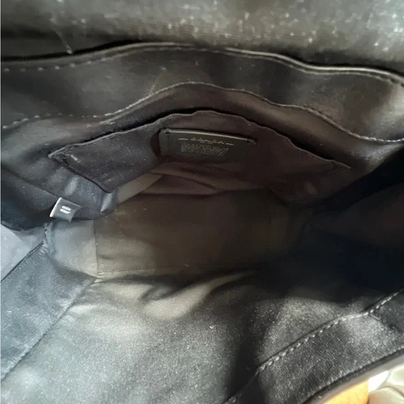 Coach Black Leather Backpack with Adjustable Straps - Picture 7 of 9